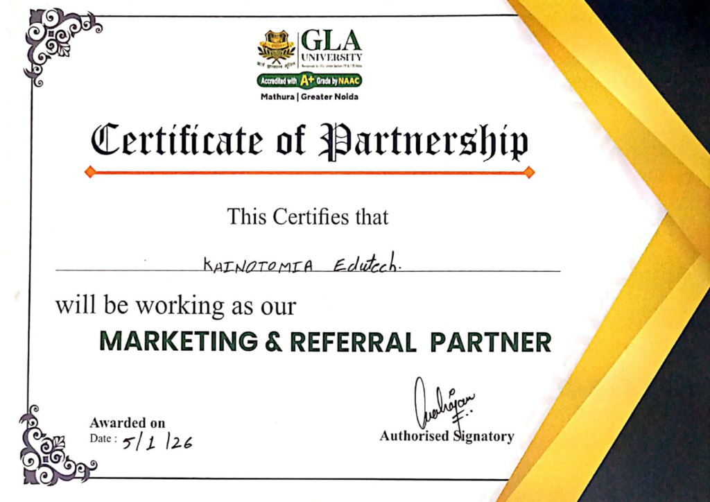Partnership Certificate-Kainotomia-GLA